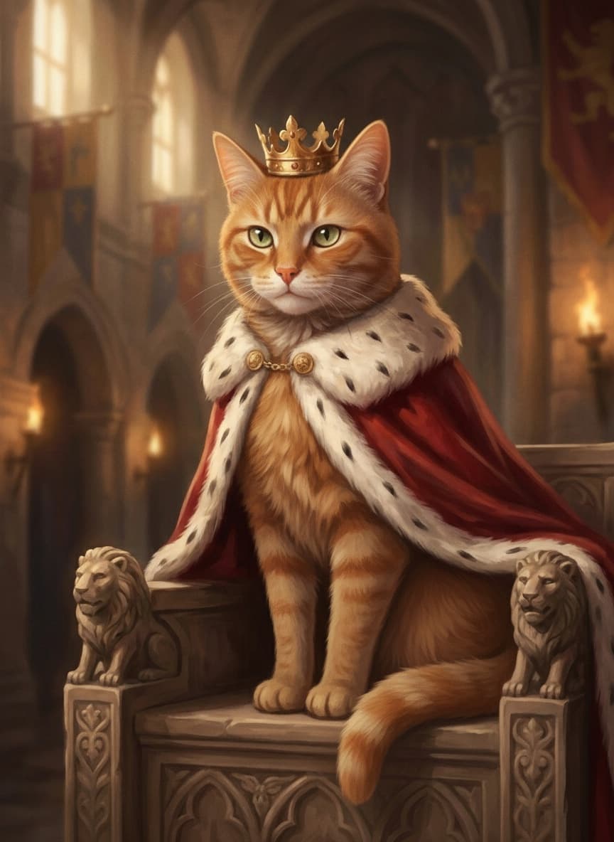 Bijoux the cat — AI portrait
