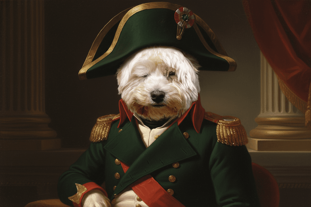 Napoleon pet portrait template
