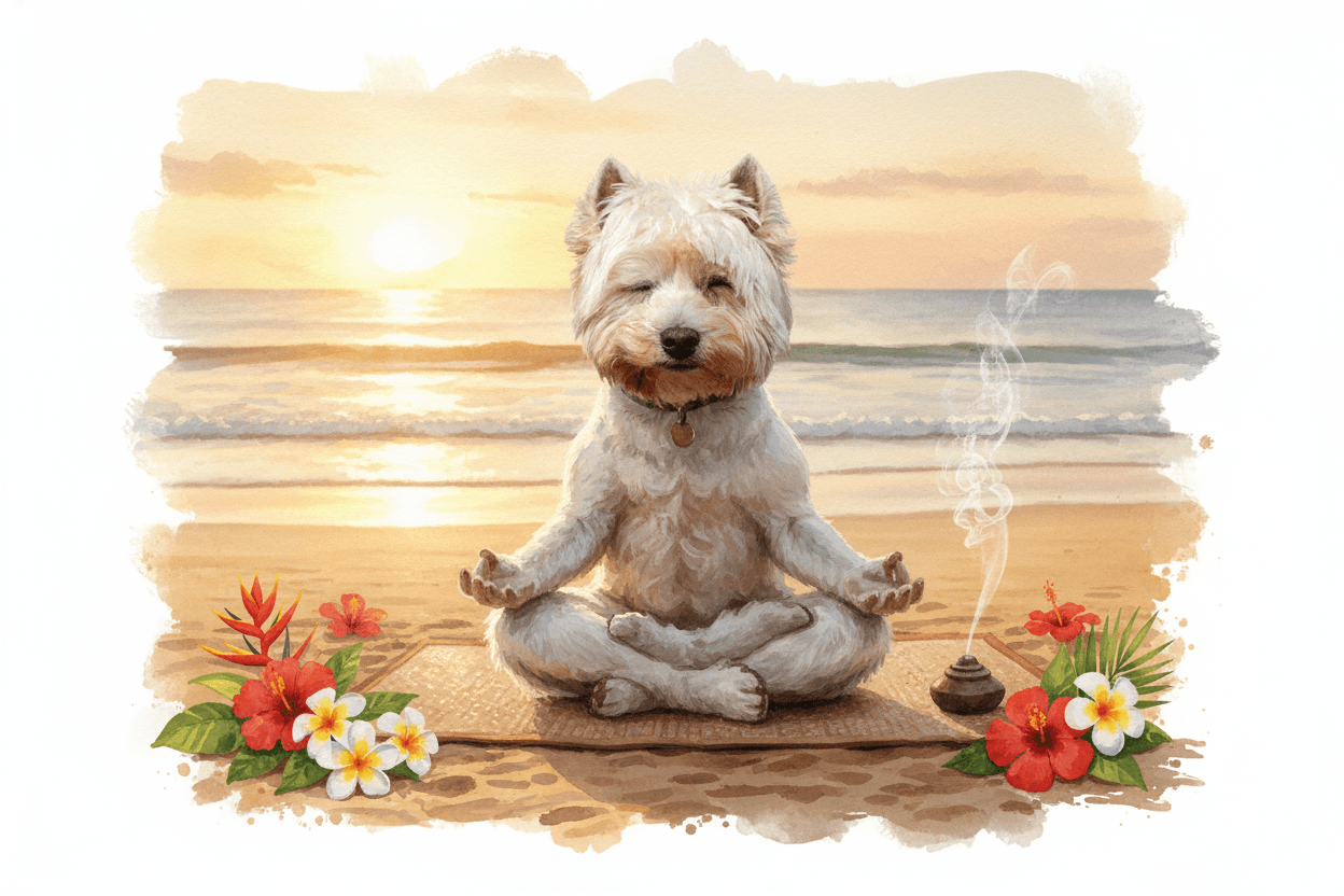 Yogi pet portrait template
